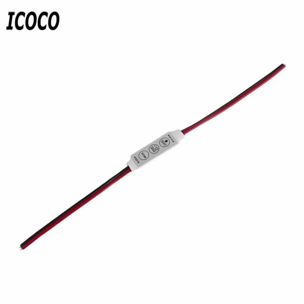 DC 12V Мини rgb контроллер диммер переключатель для 5050 3528 SMD светодиодный свет