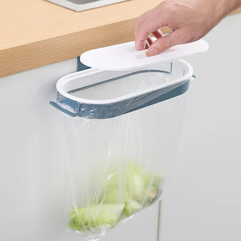 

PP Trash Tool Simple Drawer Cabinet Kitchen Cupboard Door Back Garbage Bag Holder Space Saving Hanging Rack Storage With Lid