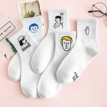 Топ продаж, мультяшная женская обувь, удобные летние хлопковые носки для девушек, женские короткие носки, 1 пара