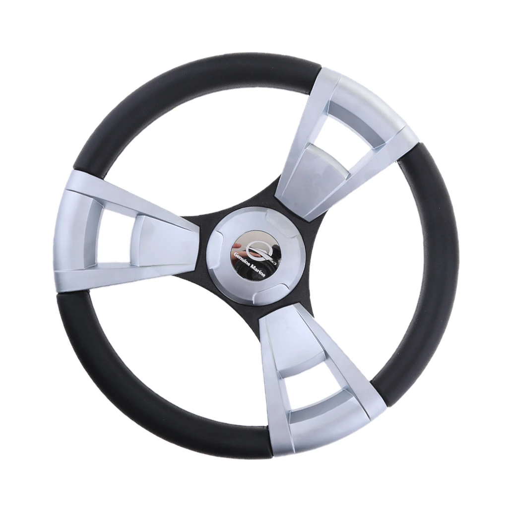 

350mm Boat Steering Wheel Matte 3 Spoke boats with 3/4 Inch Shaft