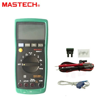 

MASTECH MS8217 True RMS Digital Multimeter Meter AC/DC Voltage Current Resistance Capacitance Tester & Temperature Measurement