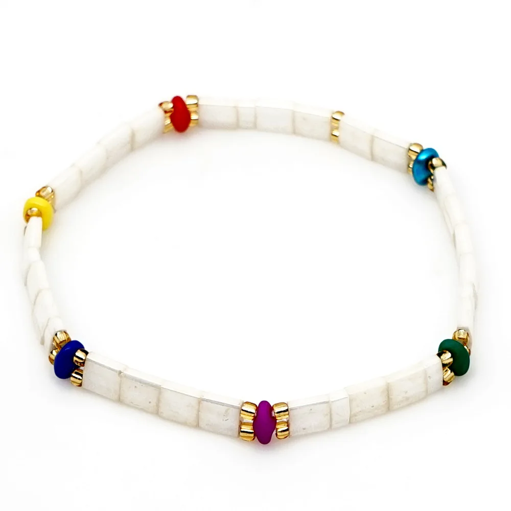 Boho Tila Beads браслеты MIYUKI женские летние, пляжные, в богемном стиле шикарные ювелирные изделия дружбы Pulseira Mujer ручной работы - Окраска металла: 1