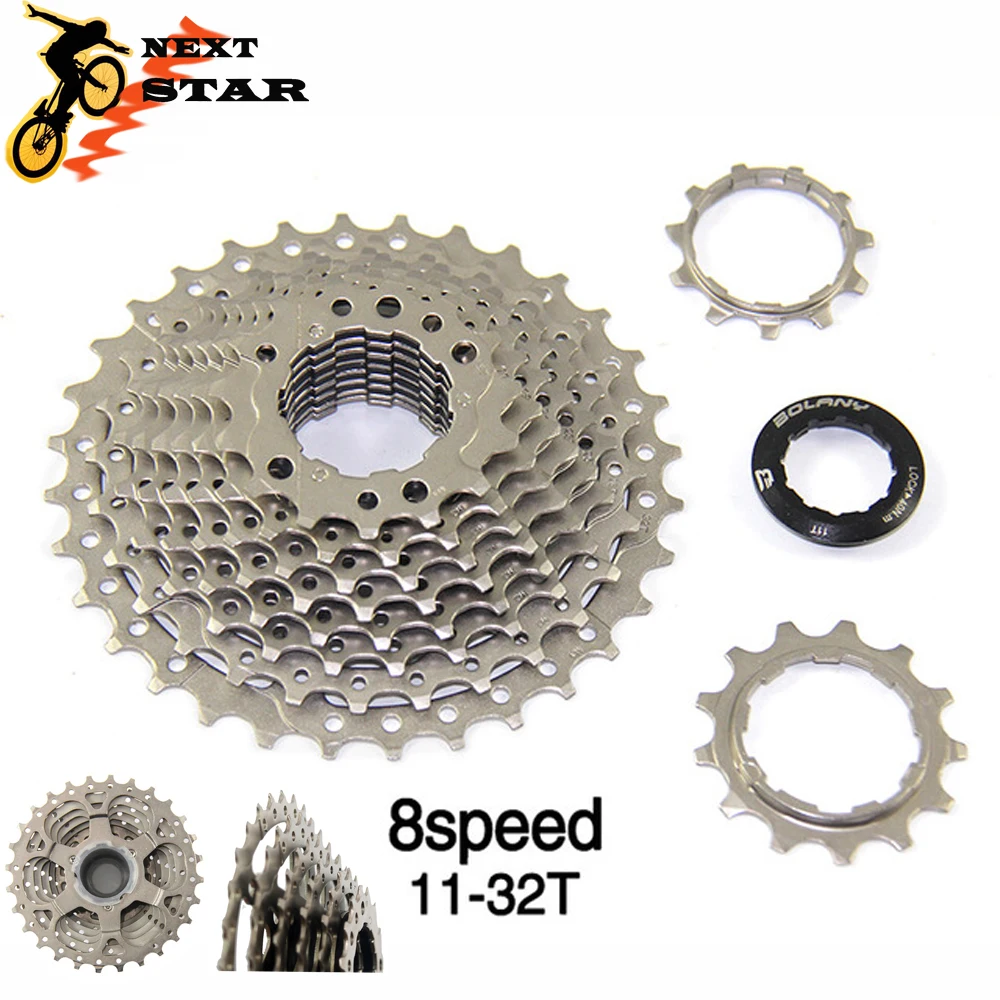 8 скоростей Roadbike Freewheel Road велосипедная кассета 11-32T MTB велосипедная Звездочка Cog Velocidade Free wheel горный велосипед 16 Supeed карта