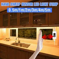 5V Led Onder Kast Licht Hand Sweep Flexibele Tape Pir Motion Sensor 0.5 1 2 3 4 5M led Night Lamp Voor Keuken Slaapkamer Kast