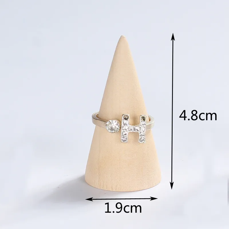 1 шт. продажа натуральный Неокрашенный дисплей в форме конуса деревянная