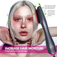 3 In 1 Hair Straightener Comb Styling Comb for Straight Curly Electric Hot Air Brush Women Heating Comb Hair Straightening Brush 1