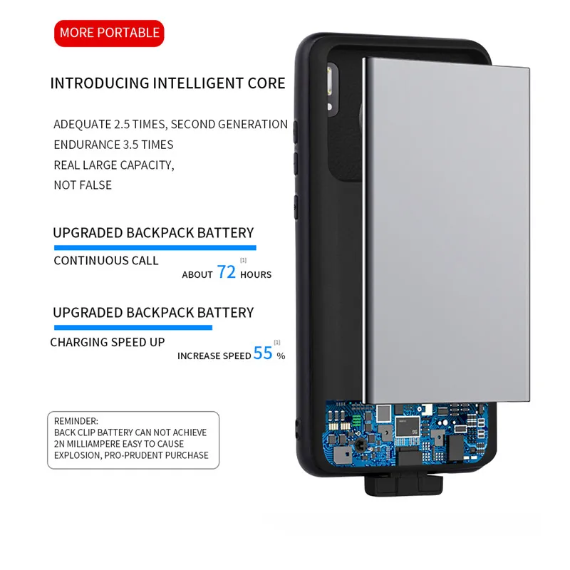 5000 мА/ч чехол с зажимом на заднюю панель для huawei mate 30 Pro ударопрочный расширенный внешний аккумулятор чехол тонкий чехол для зарядного устройства mate 30 4 5G