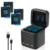 GoPro 9 Battery Charger 3 Way Smart Charging Case Go Pro Rechargeable 1750mAh Battery Storage Box Для Аксессуаров Gopro Hero 9