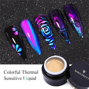 

BORN PRETTY Thermal Gel Nail Polish Colorful Temperature Color Changing Sensitive varnish 6ml Soak Off UV Gel Nail Art Design
