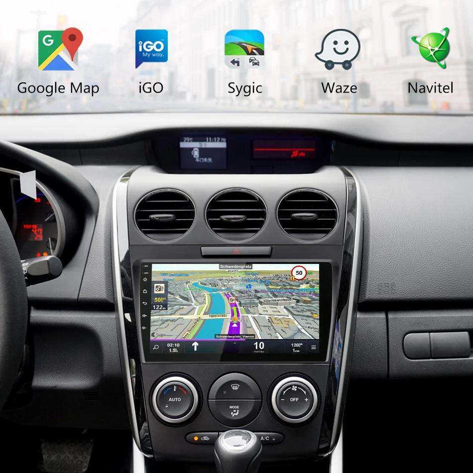 Vtopek для Mazda CX7 2008- " Android автомобильный радиоприемник RDS DSP сенсорный экран 4G wifi плеер навигация gps Авторадио нет DVD 2 din