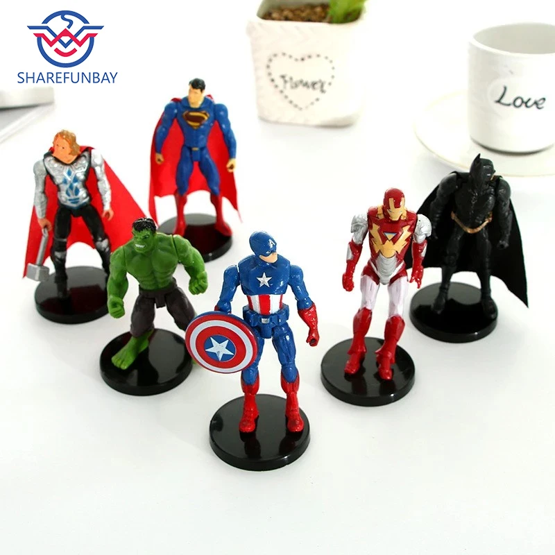 

Marvel Amazing Ultimate Spiderman Captain America Iron Man PVC Action Figure Collectible Model Toy for Kids Children's Toys