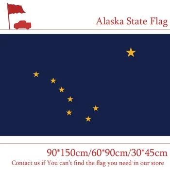 

15PCS Flag Alaska State Flag 90*150cm/60*90cm/30*45cm America For Celebratio Decoration