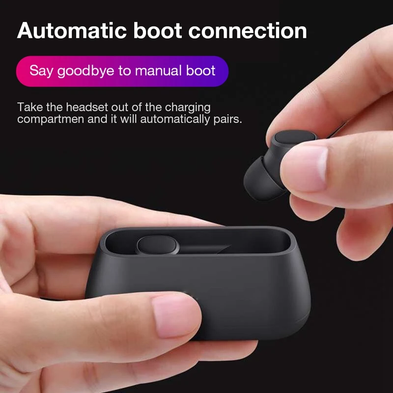T1 TWS, мини bluetooth 5,0, наушники с шумоподавлением, Hi-Fi, стерео, тяжелый бас, двусторонний вызов, IPX6, глубина, водонепроницаемая гарнитура