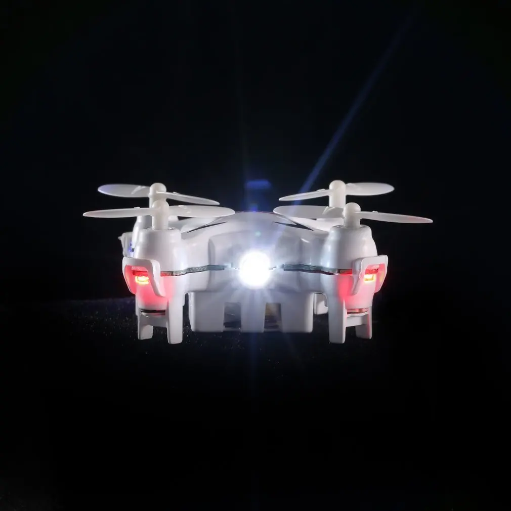 Q7 четырехосный 4 канала 6 Axis Gyro Rc нано Мультикоптер Мини карманный беспилотный Радиоуправляемый летательный аппарат-белый/черный с 3d чехол-книжка