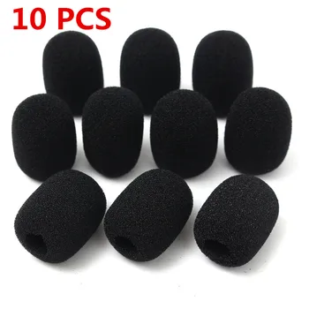 

10PCS/Set Mini Microphone Cover 27*7mm Headset Replacement Foam Microphone Grill Windscreen Windshield Mic Sponge Foam Covers