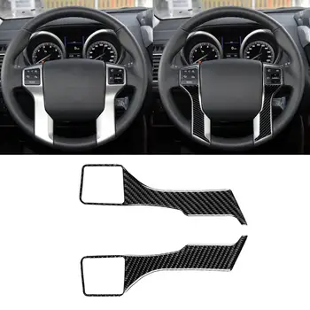 

2Pcs Car Steering Wheel Stickers Trim for Toyota Land Cruiser Prado 2010-2018 Car Interior Accessories