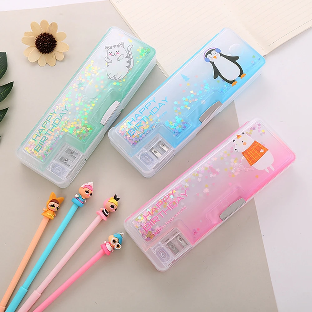 1 шт. полупрозрачный креативный Многофункциональный цилиндрический чехол футляр