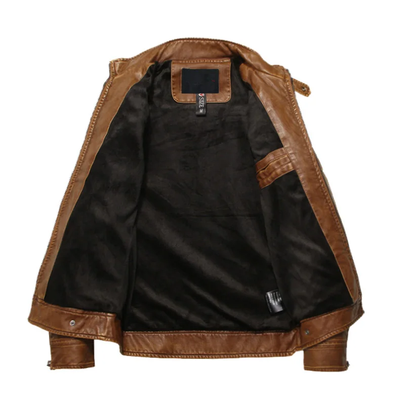 Осенняя мужская куртка 5XL мужская Тонкая кожа высокого качества мужские кожаные куртки мужские плюс бархатные мотоциклетные ковбойские толстые кожаные пальто