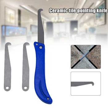 

Tile Crevice Repair Cleaning Tool Hook Cutter Cleaning Remove Tile Grout Steel Hand Tool Set TN99