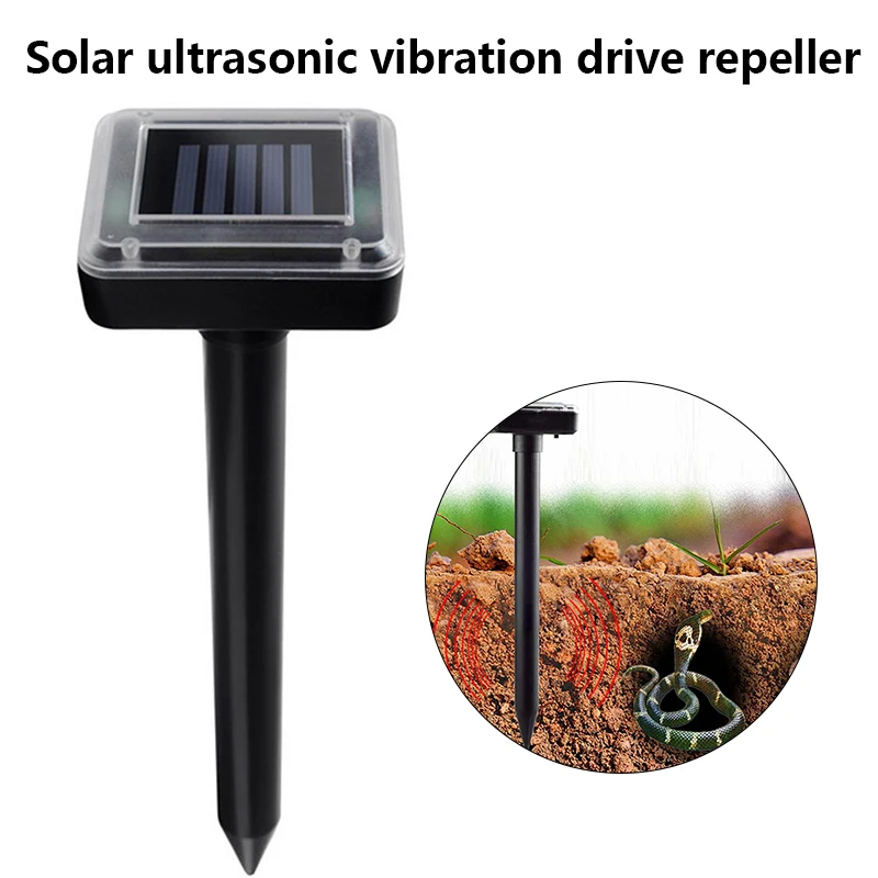 

1Pcs Solar Animal Pestultrasonic Sonic Mouse Eviction Control Yard Squirrel Pest Rodent Repeller Insect Repellent Device