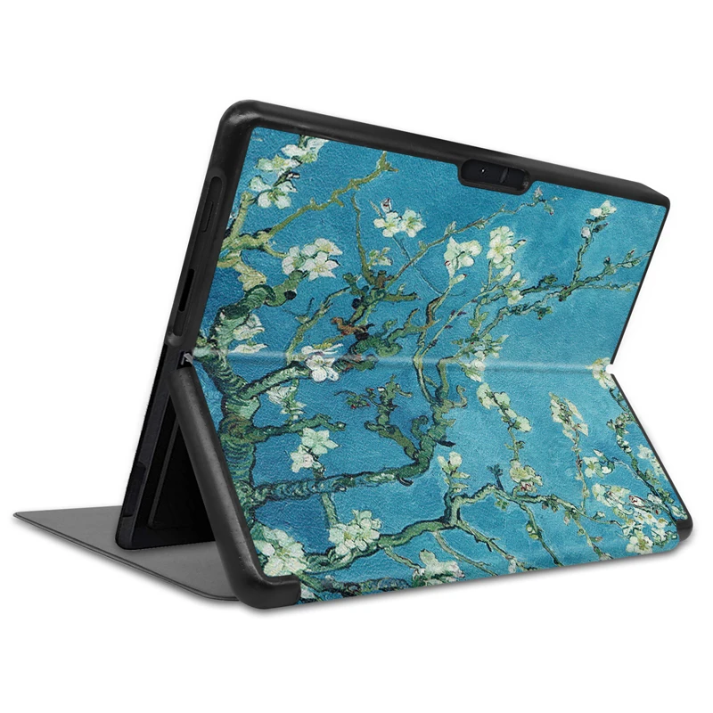Деловой чехол для microsoft Surface Pro X, 13 дюймов, искусственная кожа+ жесткий пластиковый материал, поверхность клавиатуры, держатель