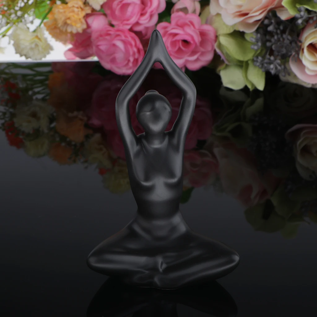 Home Yoga Girl Ornaments Ceramic Crafts Ornament Creative Home Furnishing 4