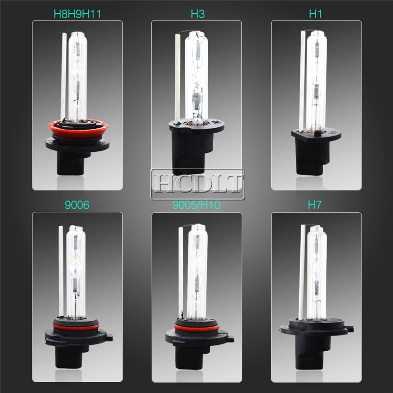 HCDLT 55W HID Slim Ballast Xenon Kit H1 H3 H7 H11 9005 9006 HID Replacement Headlight Conversion kit 4300K 5000K 6000K 8000K (2)