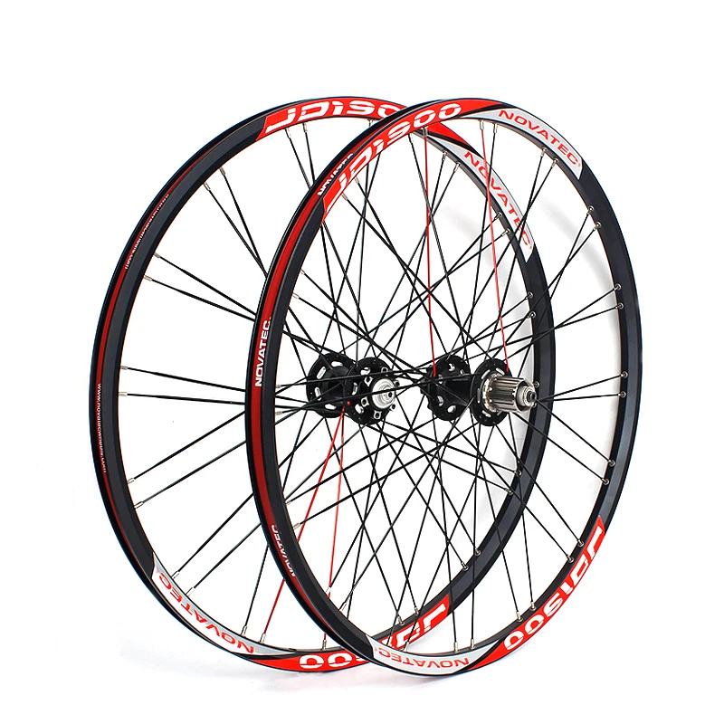 Novatec горный велосипед MTB внедорожный велосипед колеса из алюминиевого сплава 26 дюймов дисковый тормоз 4 подшипника 7-11speedQR 32H велосипедные колеса