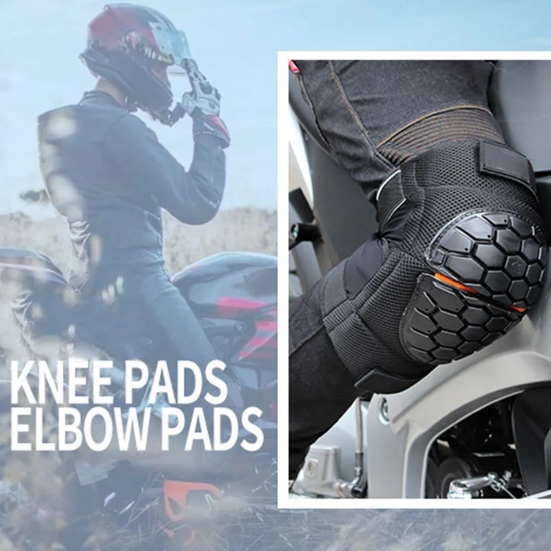 New Bike Knee Pads and Elbow Pads with Wrist Guards Protective Gear Set