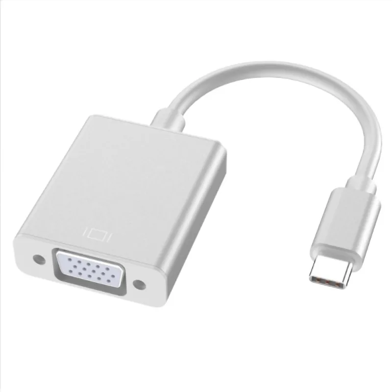 Универсальный Тип C к VGA адаптер USB 3,1 USB-C конвертер кабель для MC ноутбука