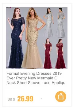 Plus Size Gold Sequined Evening Dresses Ever Pretty Mermaid V-Neck Elegant Women Formal Party Long Dresses Abendkleider 2020