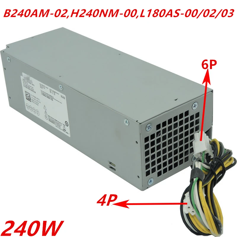 Новый оригинальный блок питания для Dell 3250 3252 3267 3668 3669 3040 3046 3050 5040 7040 6 контактов 240