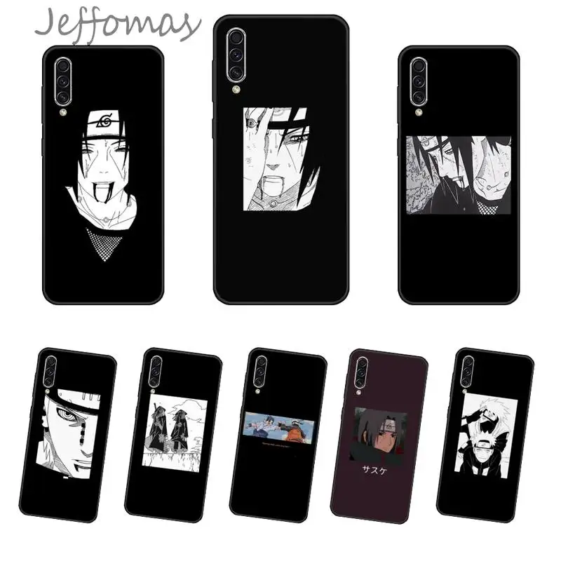 

Black Naruto Anime Pain Uchiha Sasuke Phone Case For Samsung galaxy S 7 8 9 10 20 edge A 6 10 20 30 50 51 70 note 10 plus