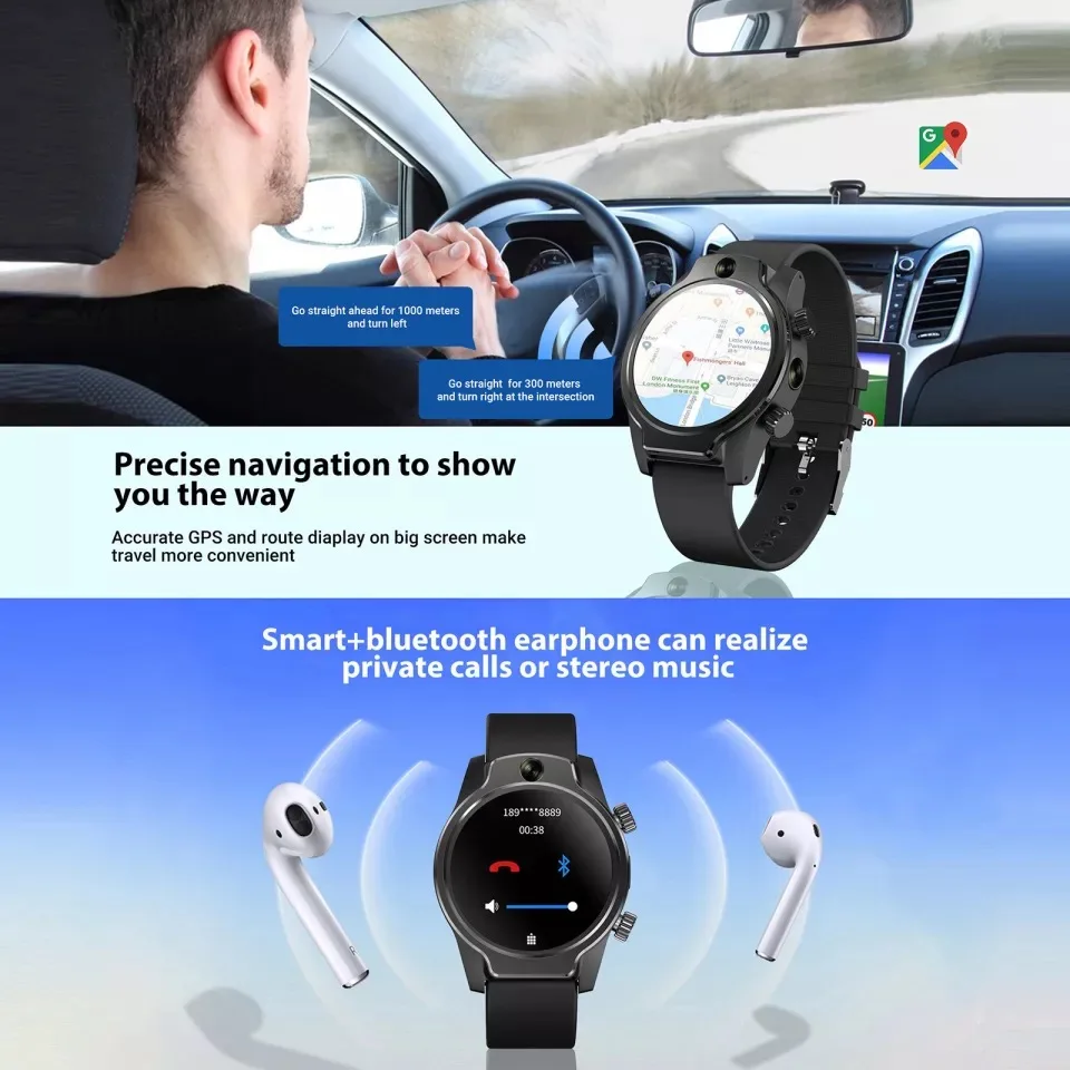 8MP  ī޶ 4G LTE Ʈ ð 1.69 ġ 3GB + 32GB 1360mAh ̽   GPS WIFI IP68 50m   Ʈ ð ο  4G ȭ SIM LTE 