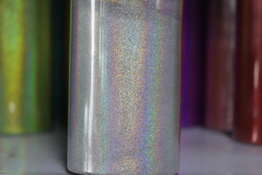 0.1mm (1/256 .004) Silver Fine Holographic Colorful Nail Art Glitter Dust Powder Hexagon Shape for Nail Art decoration DIY