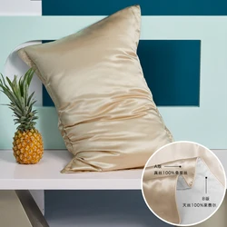 DISANGNI Luxurious Silk & Lyocell Blend Pillowcase for Hair and Skin - Premium Comfort and Breathability (Gold)
