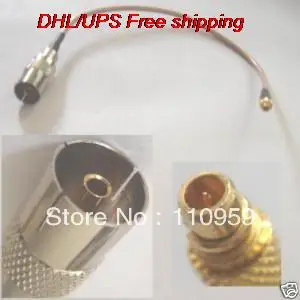 DHL/EMS Горячая 100 шт. IEC DVB T tv PAL Женский MMCX Мужской обжимной RG316 Cable-A2