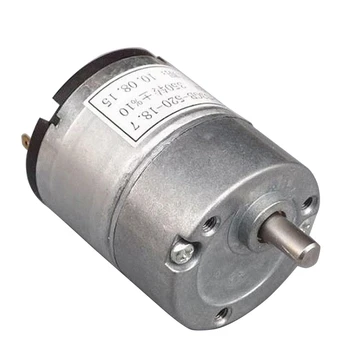 

33GB-520 DC12V Metal Gear Motor for RC Smart Tank Car Robot Etc DC Geared Motor DC12V Geared Motor 170-350RPM