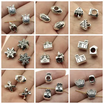 

Wholesale Jewelry Lots Skull Big Hole Beads Beads Pendants For Crafts Crafts For Adults Kids Jewelry 40 Pieces