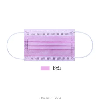 

10 PCS Disposable 3 Layers Non-woven Face Mask Ear Hook Mask Anti Dust Mask for Children Adult Blue Pink Mask