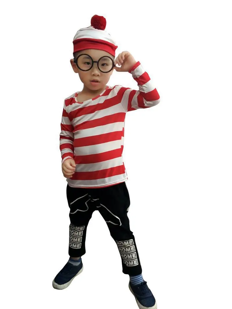 Хэллоуин COS Smart Wally Where's Wally Play вечерние костюмы для мужчин