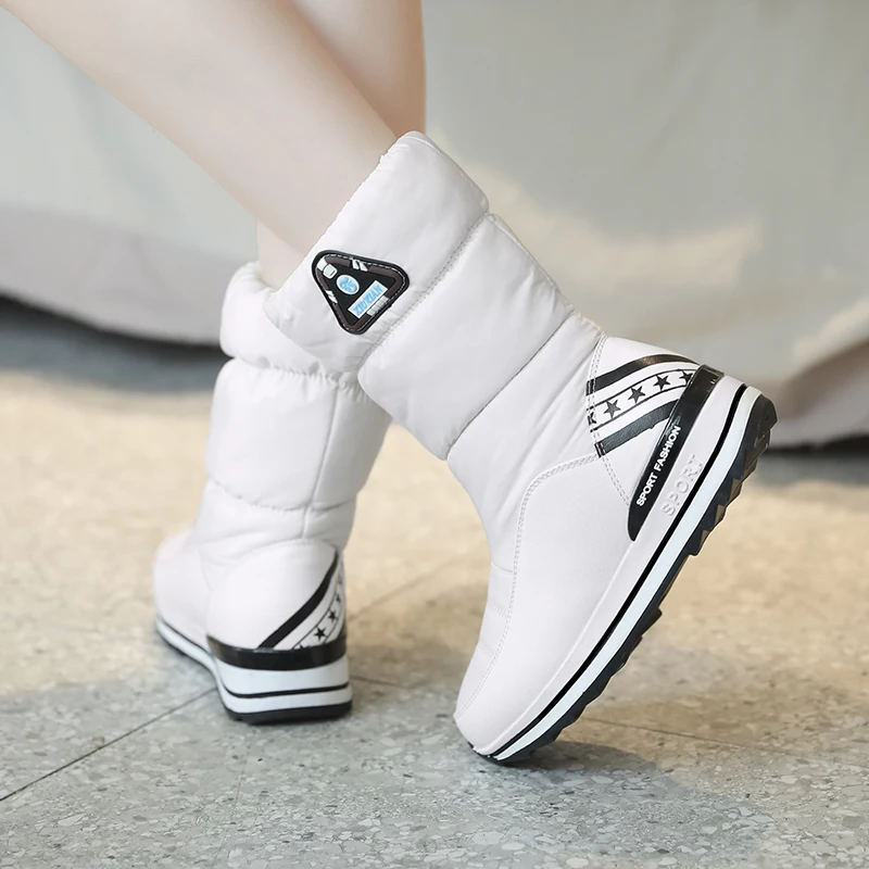 Cena ZETMTC rozmiar 31 43 nowe 2018 damskie buty śniegowe platformy buty dziewczyna botki ciepłe dół damskie buty zimowe bawełniane buty kobieta