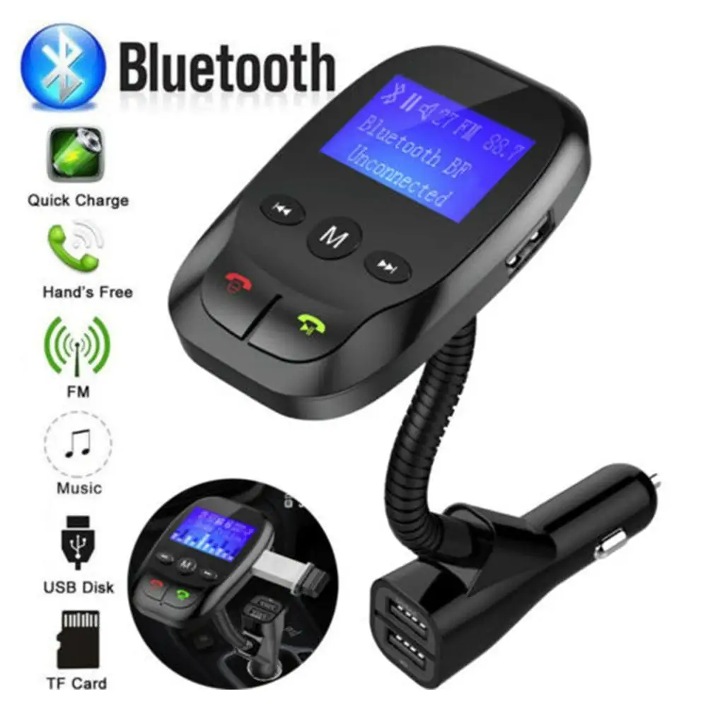 Беспроводной автомобильный Bluetooth fm-передатчик MP3 радио адаптер автомобильный комплект USB зарядное устройство Suppor звонящий мобильный телефон музыка TF карта