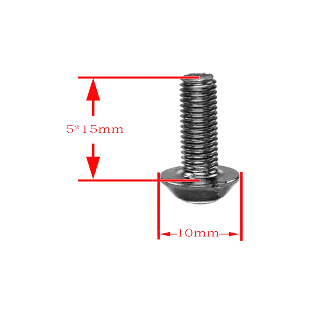 10 шт. металл прочный мотоцикл M5x15mm практичный обтекатель Замена аксессуары Болты Автомобиля гайка ветрового стекла винт Универсальный