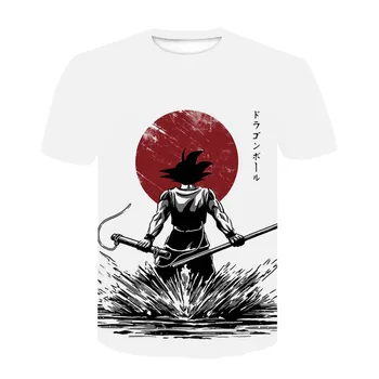 

New Anime Dragon Ball Z Son Goku Men T-shirt 3D O-Neck Tshirt Super Saiyan Vegeta Harajuku T shirt Men Summer Casual Tee Shirt
