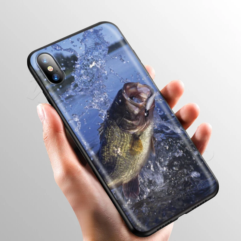7 Webbedepp Карп Рыболовный чехол для Apple iPhone 11 Pro XS Max XR X 8 7 6 6S Plus 5 5S SE - Цвет: 7