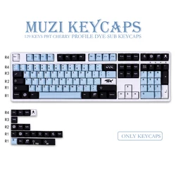 Capuchons de touches PBT 129 touches profil Cherry SUB MIZU capuchons de touches personnalisés pour clavier mécanique Cherry MX Switch 