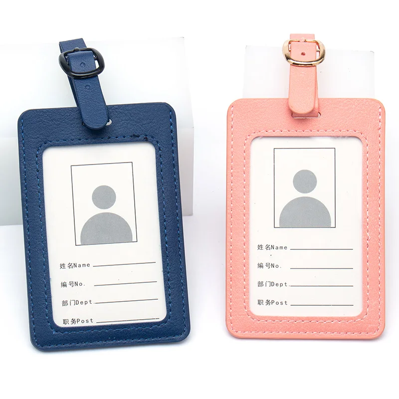 

Travel Accessories Luggage Tag Solid PU Colorful Suitcase ID Address Holder Baggage Boarding Tag Portable Label