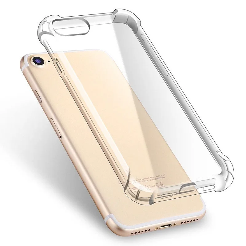 Модный противоударный бампер прозрачный силиконовый чехол для телефона iPhone 11 X XS