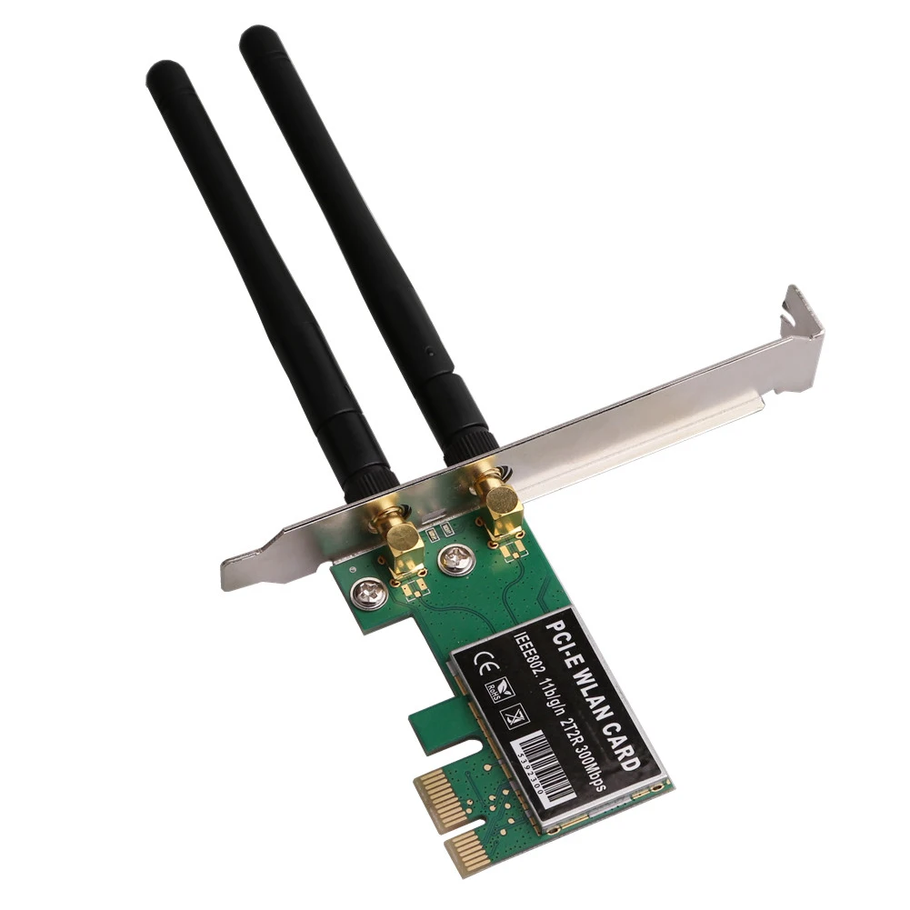 Настольный адаптер мини PCI-e сетевая карта портативная стабильная для Windows универсальный двухдиапазонный простой в эксплуатации 300 Мбит/с беспроводной приемник